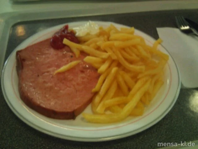 Back-Fleischkäse (S/R/2/3/4) mit Pommes-Frites