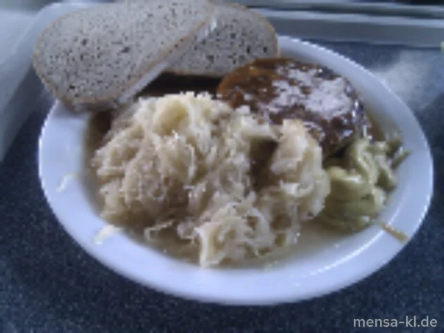 Pfälzer Saumagen (2,3,4,S) mit Sauerkraut und Bauernbrot