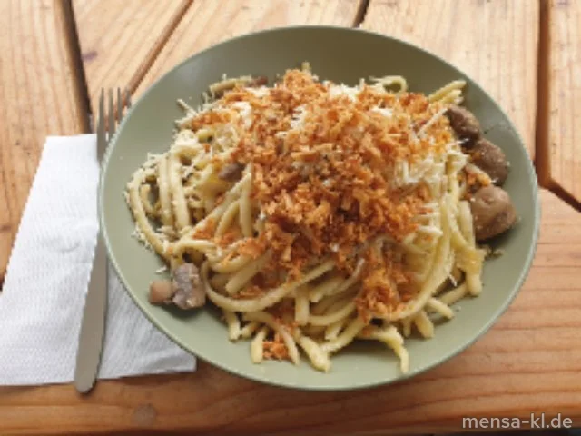 Spätzle-Champignon-Gröstel (Gl,Nu,Sf)