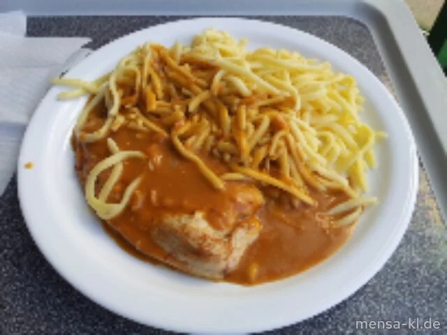 Truthahnsteak mit Rahmsoße und Spätzle