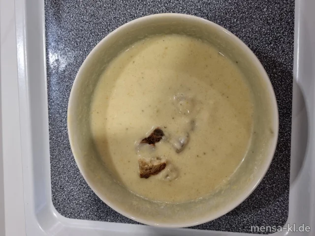 Gemüse-Eintopf mit Kokosmilch (Gl,Sl), dazu eine Scheibe Bauernbrot (Gl)