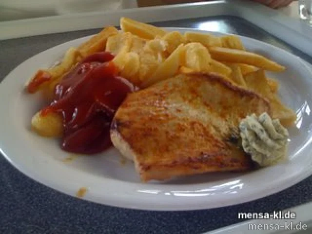 Truthahnsteak mit Kräuterbutter und Steakhouse-Pommes