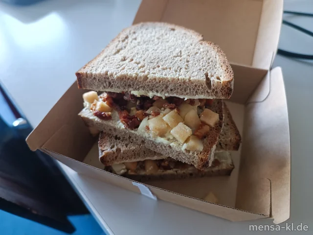 Honig-Speck Stulle mit Frischkäse (2,Gl,Nu,La,Sf,S)