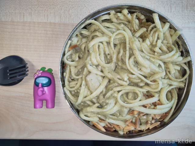 Linguine mit Spargel in Kräutersoße (1,Gl,Nu,So)