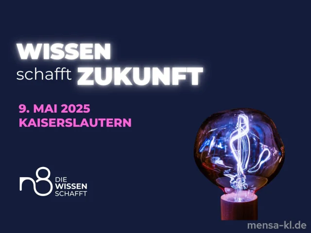 Nacht, die Wissen schafft, ab 18 Uhr. <a href="https://nacht-die-wissen-schafft.lineupr.com/nacht-die-wissen-schafft/schedule">Programm</a> und <a href="https://rptu.de/newsroom/pressemitteilungen/detail/news/eintauchen-in-die-welt-der-wissenschaft-bei-der-nacht-die-wissen-schafft-in-kaiserslautern-am-9-mai-2025">Ankündigung</a>. Feuer- und Lichtershow ab 23 Uhr.