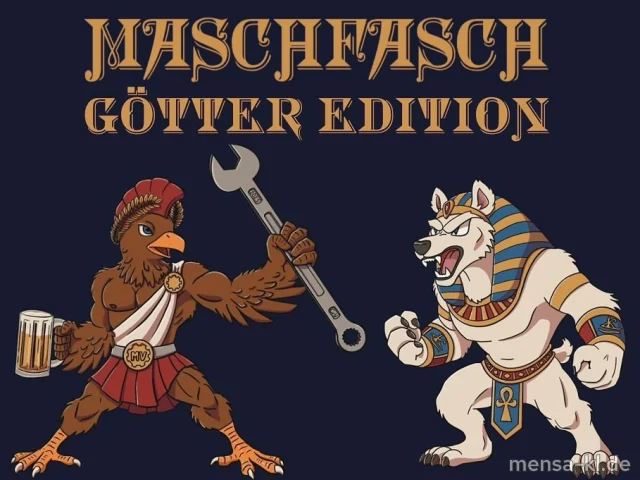 MaschFasch 2025: Götter Edition mit Kostümwettbewerb. 30.&nbsp;Januar, Foyer&nbsp;46, ab 20:25&nbsp;Uhr, 15€ inkl. 7€&nbsp;Freiverzehr, nur Abendkasse. <a href="https://www.instagram.com/p/DD9HNvLtpdP/">Details bei @fsmvrptu_kl</a>.