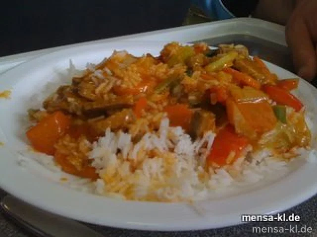 Frisches chinesisches Gemüse süß-sauer (9) mit Entenbruststreifen, Basmati-Duftreis
