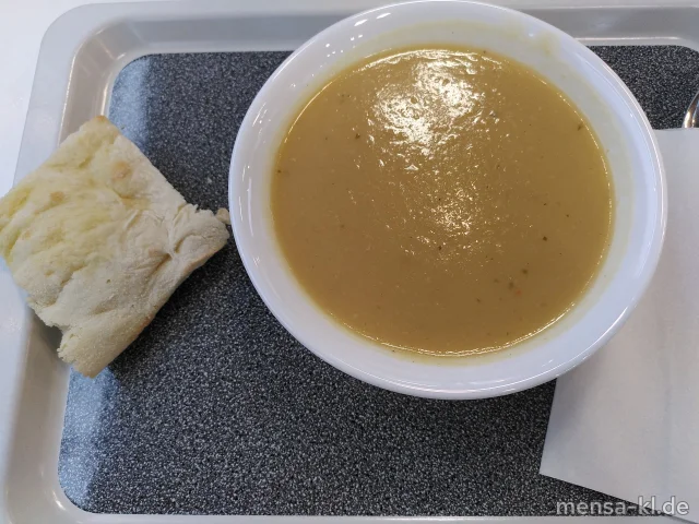 Kartoffel-Kohlrabi-Eintopf (1,5,Sw,Sl,Sf), dazu eine Scheibe Bauernbrot (Gl)