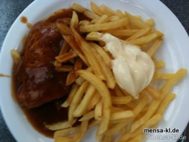 Truthahnsteak mit Pfeffersoße und Pommes-Frites