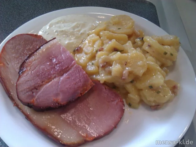 Grillschinken (2,4,S) mit Kartoffelsalat (2,S)