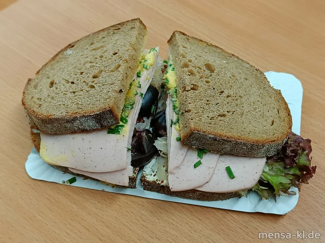 Leberkäse-Sauerkraut-Trauben Stulle (2,3,8,Gl,La,Sf,S)