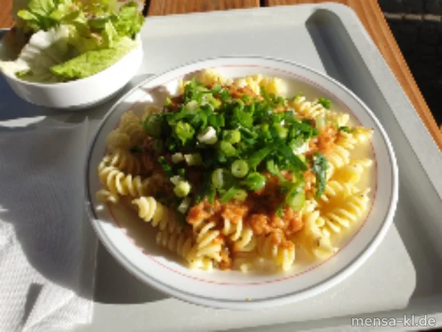 Haschee (1,Gl,Sl,Sf,So) mit Spaghetti (1,Gl)
