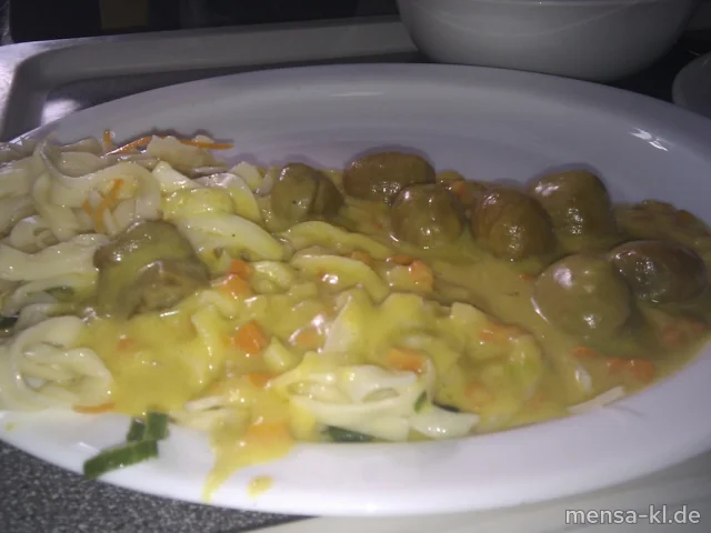 Kastanien-Curry (V), Gemüse-Tagliatelle